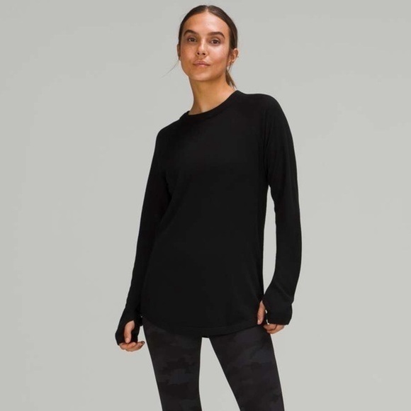 Lululemon Lightweight Boolux Sweater Black - Picture 1 of 10